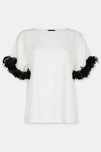 Elegantna bluza sa dekorativnim rukavima Tiffany Production